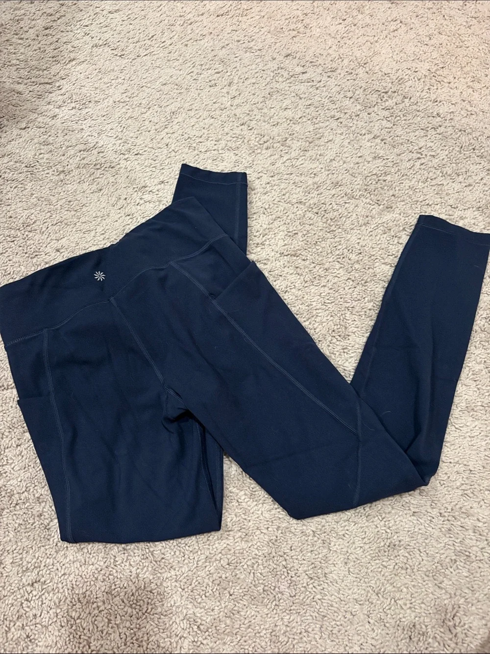 Athleta Girls Navy Blue Leggings